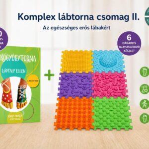 Szenzoros szőnyeg 6db/csomag-ÉLÉNK+Mackógyógytorna lúdtalp ellen könyv